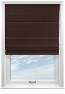Lucerne Faux Silk, Hazelnut - Roman Blind
